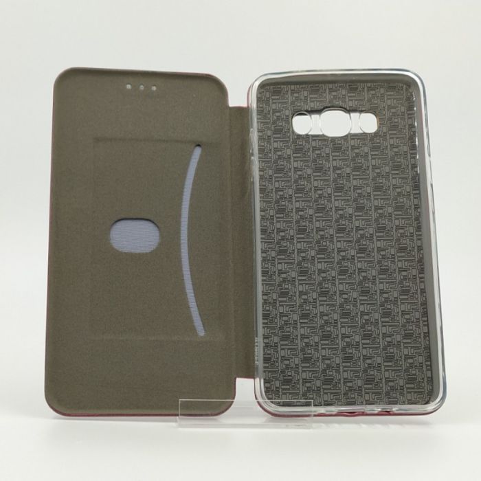 Кожаный противоударный чехол-книжка Nillkin Samsung J710 Ruby