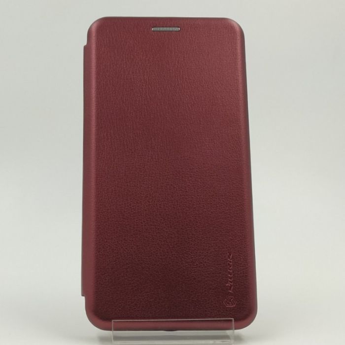 Кожаный противоударный чехол-книжка Nillkin Samsung J710 Ruby