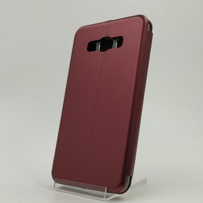 Кожаный противоударный чехол-книжка Nillkin Samsung J710 Ruby