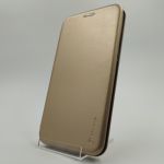 Кожаный противоударный чехол-книжка Hoco Case Samsung A10S Gold (2019)