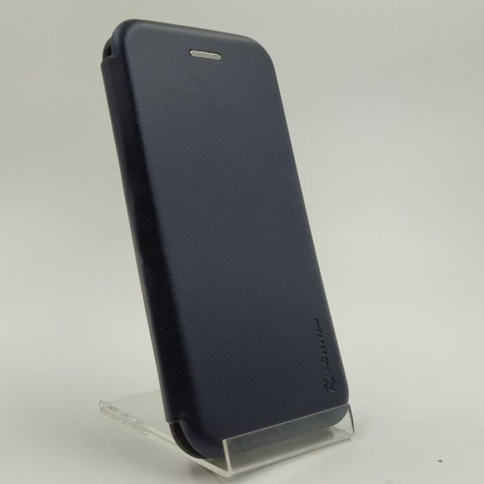 Кожаный противоударный чехол-книжка Nillkin Samsung A30/A20 NAVY STORM