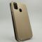 Кожаный противоударный чехол-книжка Wing Samsung M30S Gold