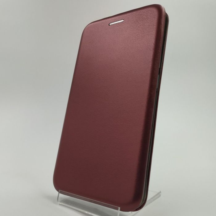 Кожаный противоударный чехол-книжка Hoco Case Xiaomi Redmi8 Ruby