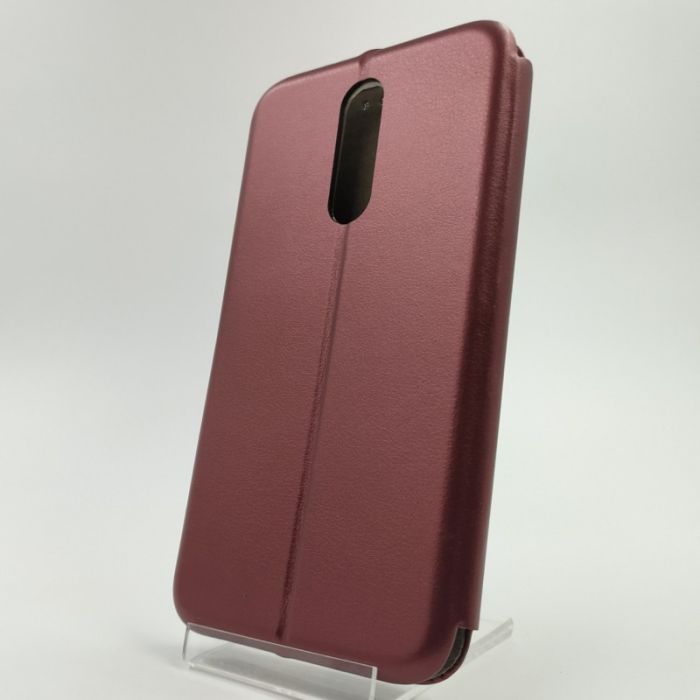 Кожаный противоударный чехол-книжка Hoco Case Xiaomi Redmi8 Ruby