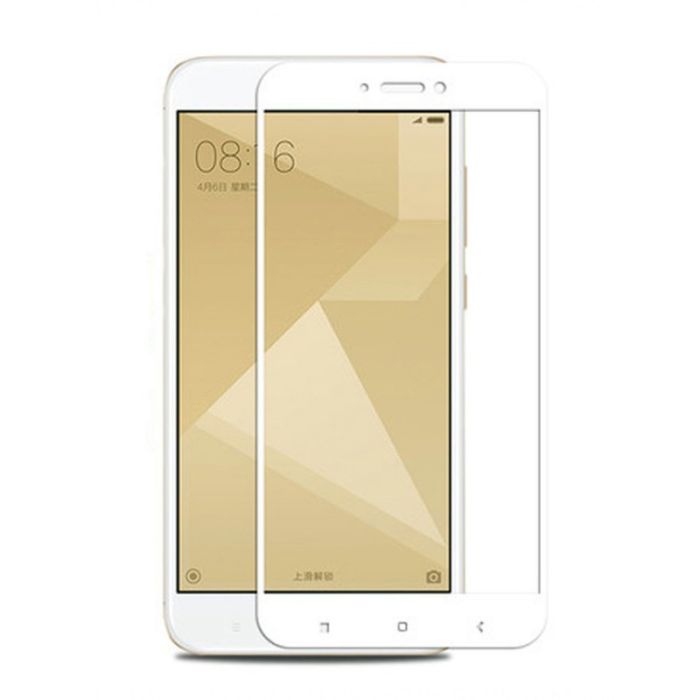 Защитное стекло Full Glue Glass Xiaomi Redmi 4X White (Белый)